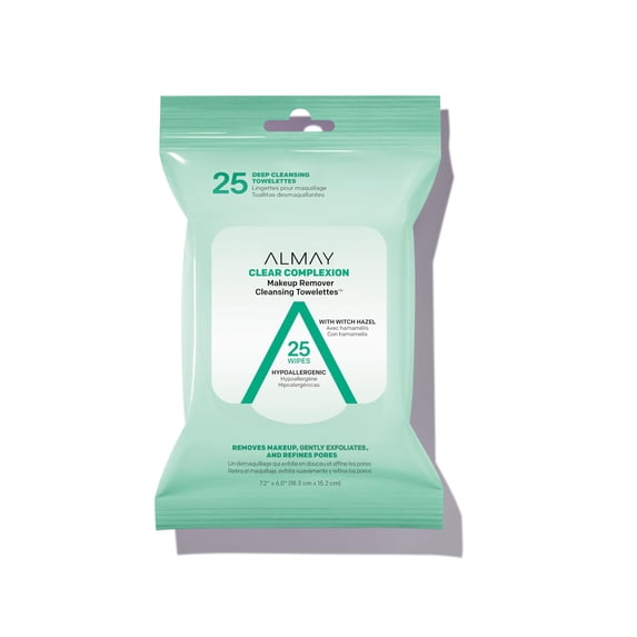 Almay Clear Complexion Makeup Remover Cleansing Towelettes, 25 count