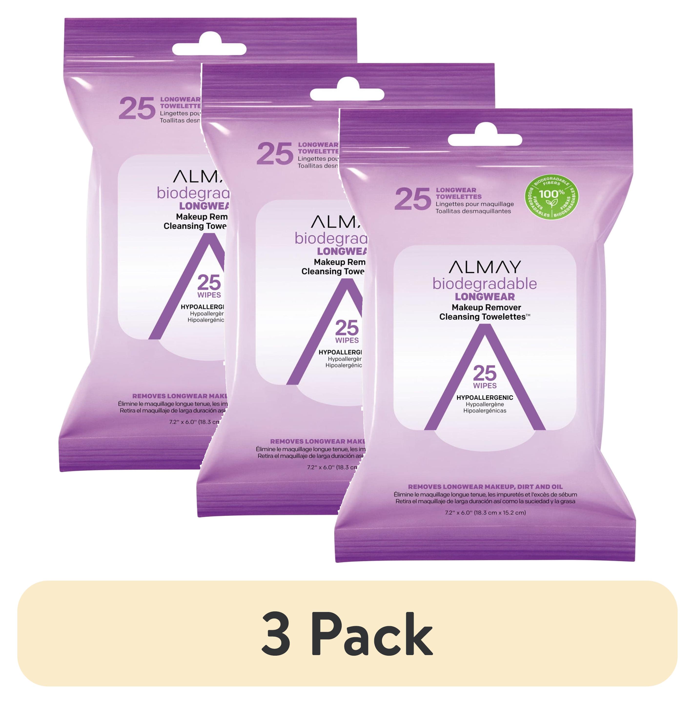 Curated visual reference: 3 Pack Almay Biodegradable Longwear Makeup Remover Cleansing Photo Inspiration
