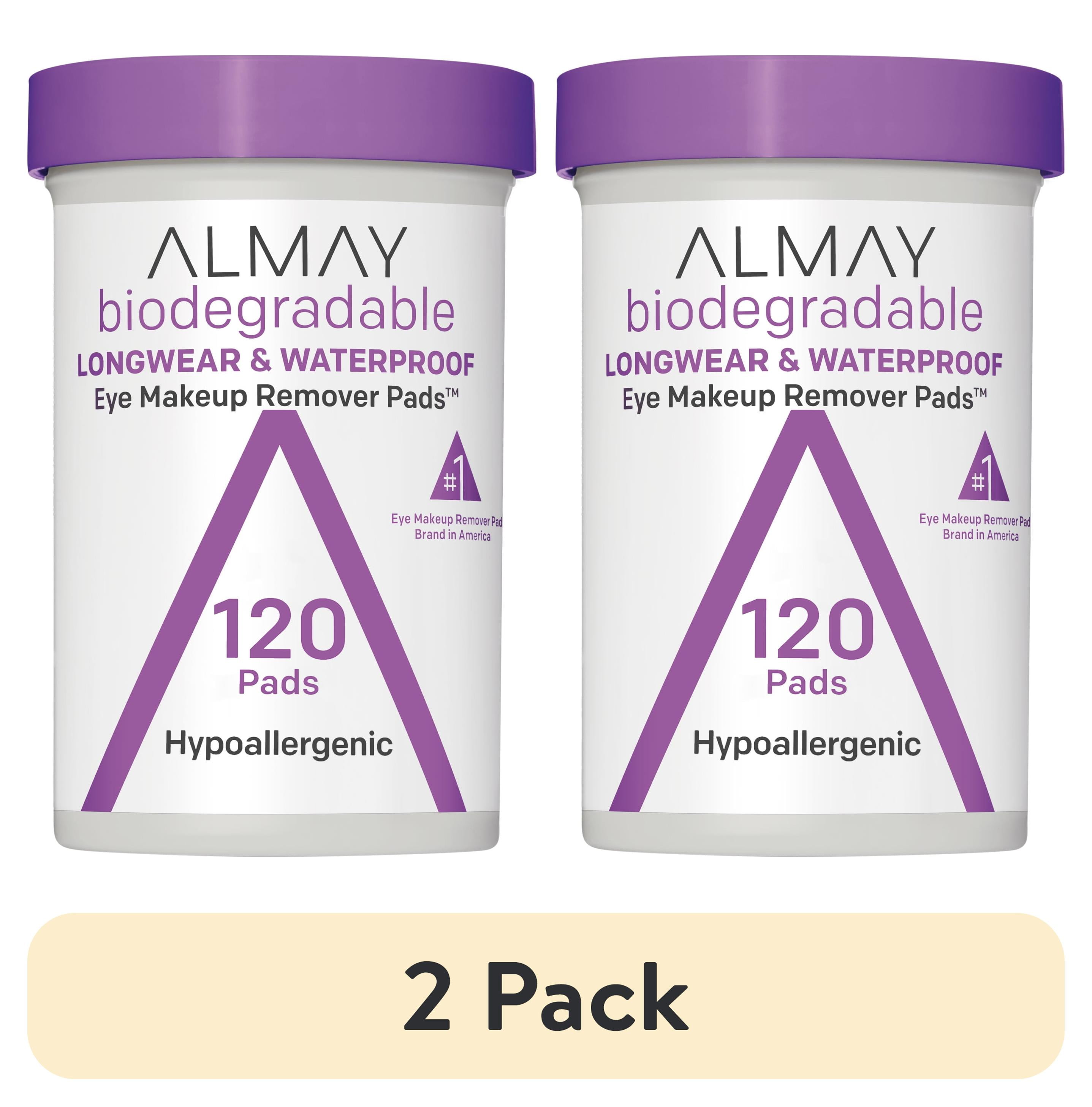 (2 pack) Almay Biodegradable Longwear and Waterproof Eye Makeup Remover