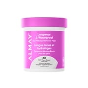 Almay Longwear & Waterproof Eye Makeup Remover Pads, 80 count