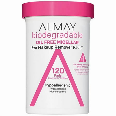 Almay Biodegradable Oil Free Micellar Eye Makeup Remover Pads 120.0 ea Pack of 3
