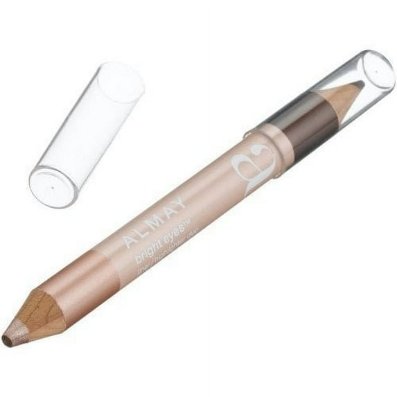 Almay Bright Eyes Eye Liner & Highlighter Duo, 135, Dark Chocolate & Shell