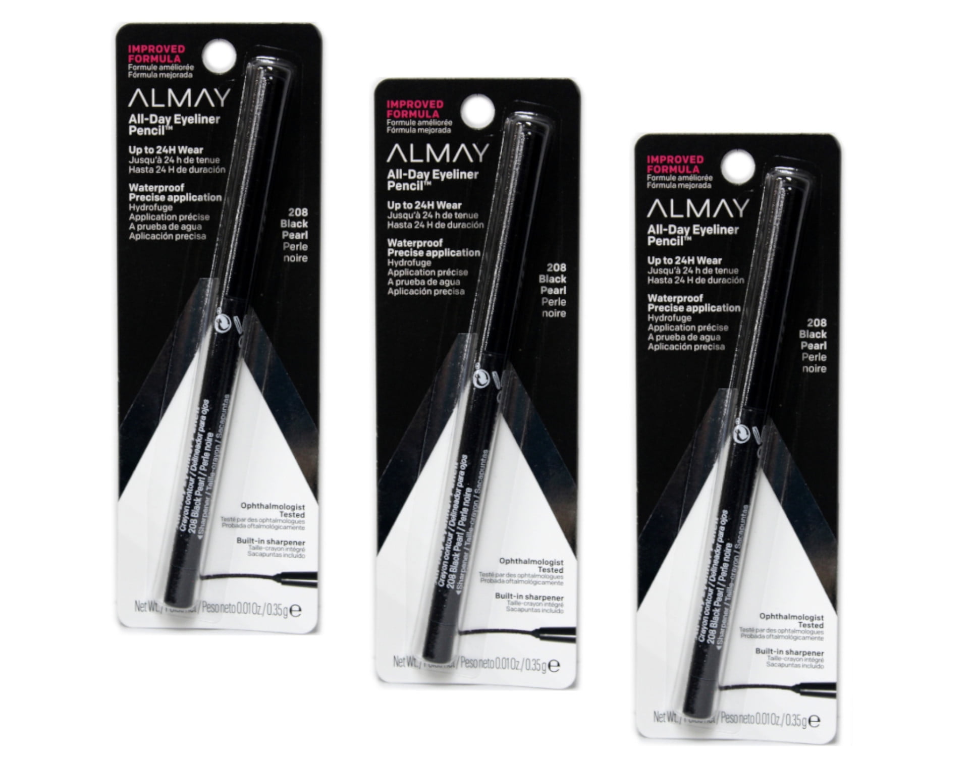 Almay Intense i-Color Liner, Black Pearl [003], 0.009 (Pack of 3