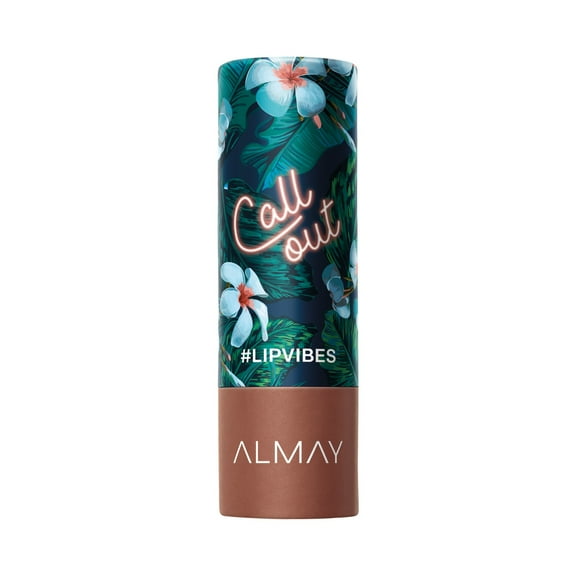 Almay Lip Vibes Hypoallergenic Cream Lipstick with Shea Butter, Call Out, 0.14 oz