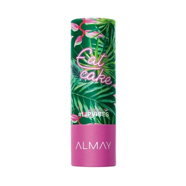 Almay Lip Vibes Hypoallergenic Cream Lipstick with Shea Butter, Eat Cake, 0.14 oz