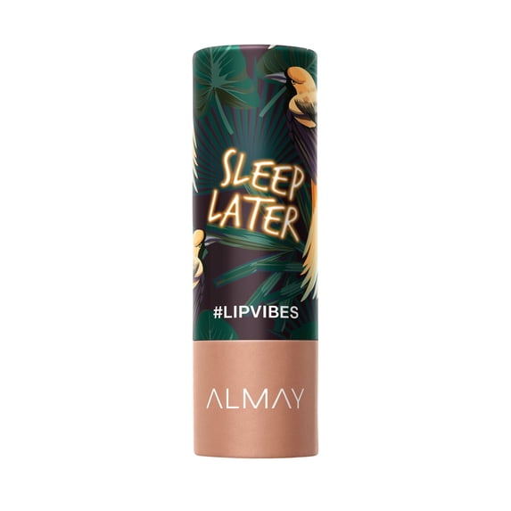 Almay Lip Vibes Hypoallergenic Cream Lipstick with Shea Butter, Sleep Later, 0.14 oz