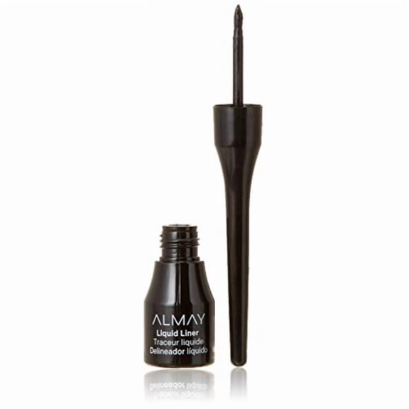 Almay Liquid Eyeliner, Waterproof and Longwearing, Hypoallergenic, Cruelty Free, Fragrance Free, Ophthalmologist Tested, 221 Black, 0.08 oz