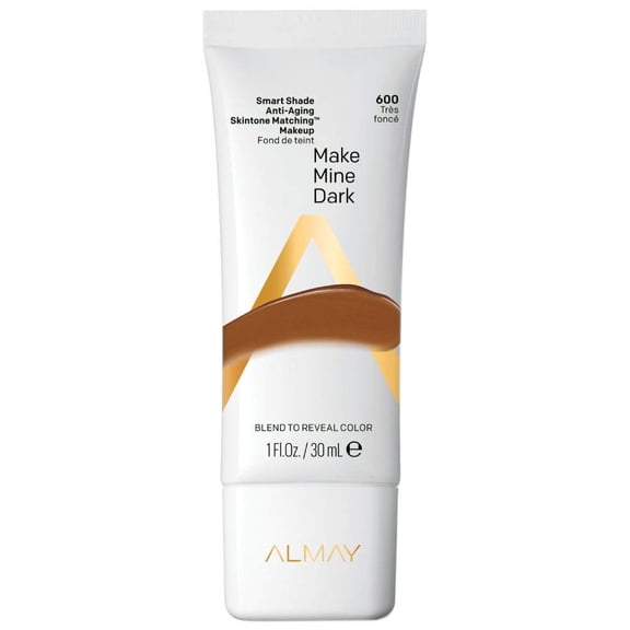 Almay Smart Shade Anti-Aging Skintone Matching Makeup, Hypoallergenic, Cruelty Free, Oil Free, -Fragrance Free, Dermatologist Tested Foundation with SPF 20, 1oz