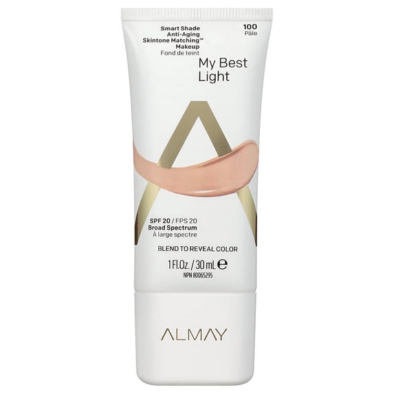 Almay Smart Shade Anti-Aging Skintone Matching Makeup, SPF 20 Light
