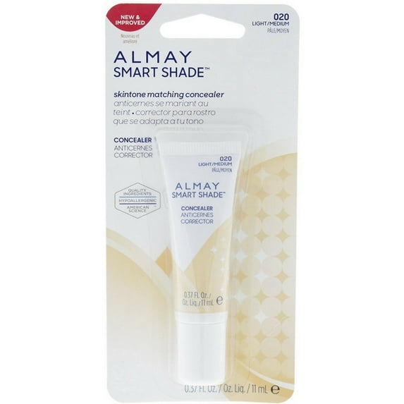 Almay Smart Shade Concealer Makeup, Light/Medium 0.37 oz