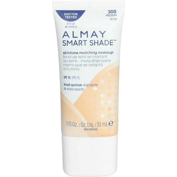 Almay Smart Shade Skin Tone Matching Makeup, Medium [300] 1 oz (Pack of 2)