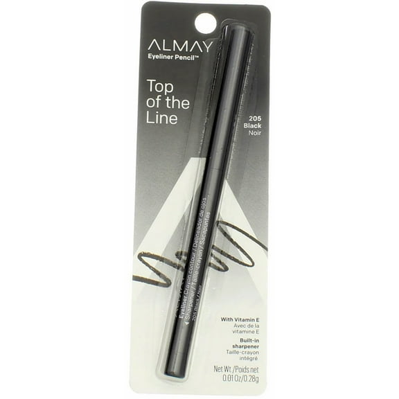 Almay Top Of The Line Eyeliner, Black 205, 0.01 oz (2 Pack) (Bundle)