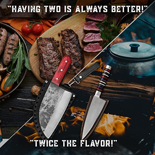 AlmazanĀ® BBQ Series 2 Pcs Knife Gift Set for Multiuse, Knife for chefs, Chef Knife, Knife For Chefs, Chef Knife Set