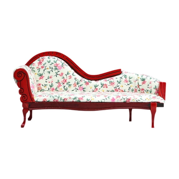 Almencla 1:12 Doll House Mini Sofa Miniature Furniture Sofa,Dollhouse Decoration,for DIY Projects,Party Favors Micro Landscape Diorama beige