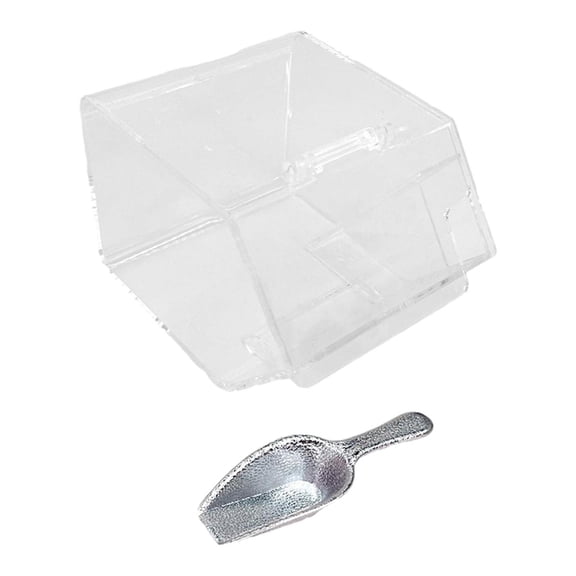 Almencla 1/12 Dollhouse Snack Storage Case, Shop Food Storage Case Mini Snack Box Kids Pretend Play Dollhouse Kitchen Toys for Children Gifts