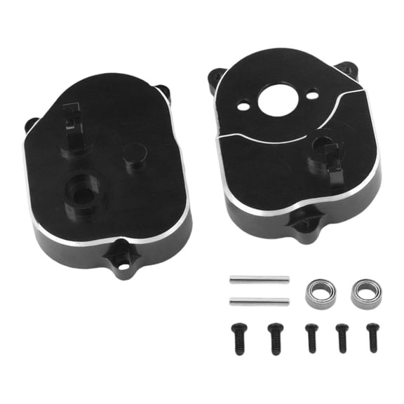 Almencla 1/12 RC Car Gearbox Housing Case Housing Easy to Install Upgrade Parts Gearbox Cover for MN82 Model DIY Modified black