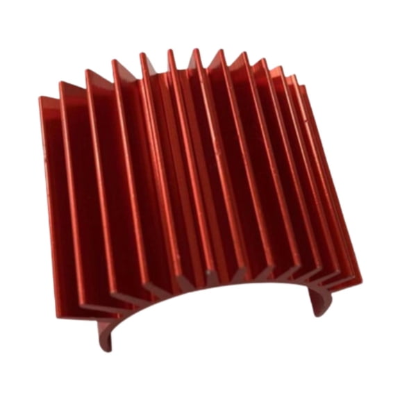 Almencla 1/16 RC Car Heat Sink Electric Engine Motor Replace High Performance Update Parts for 16101 16102 RC Truck Accessory Red