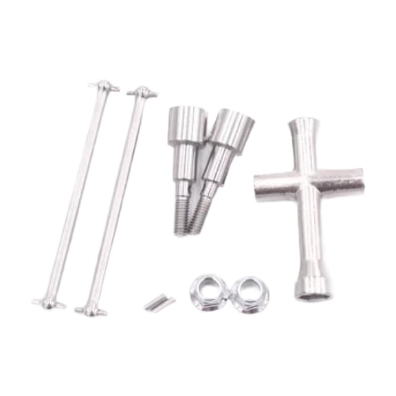 Almencla 1/16 RC Car Rear Drive Shaft Spare Parts Easy to Install Accessories RC Model Vehicle Parts for 16101 16102 16201 16103 Truck