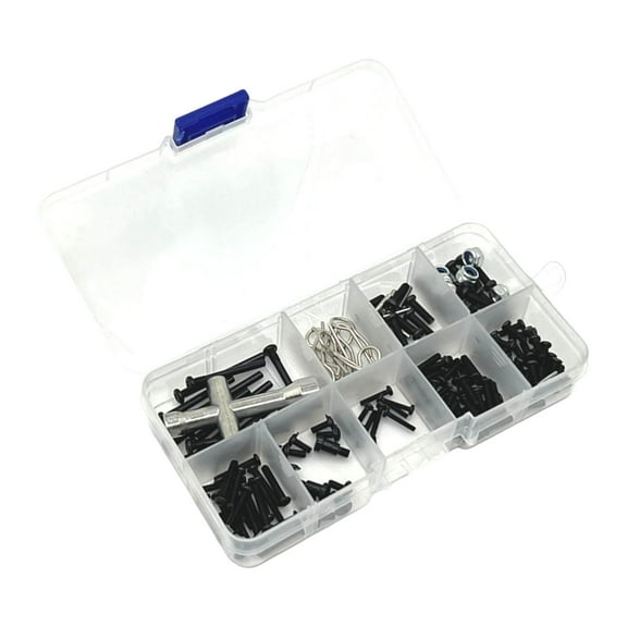 Almencla 1/16 RC Car Screws Kits RC Car R Pins RC Hobby Accessories DIY Accessory for 16101 16102 16103 16104 Q130A C8805 RC Car Model