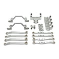 thumbnail image 1 of Almencla 1/16 RC Upgrades Kit Front and Rear Shock Metal Chassis Link Rods Steering Servo Mount for Model Truck DIY Modified argent, 1 of 7