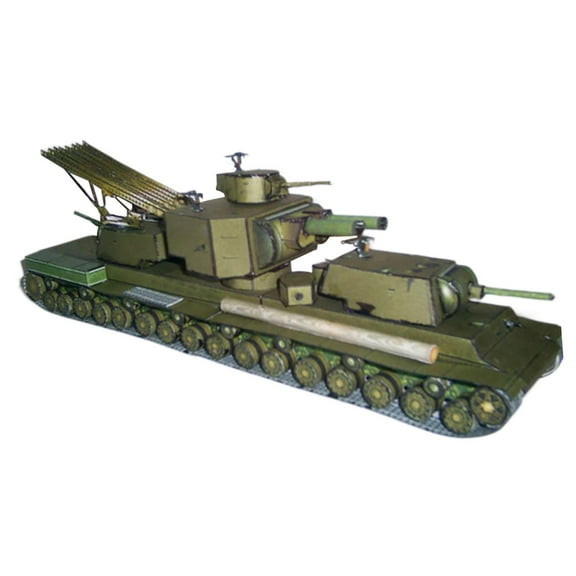 Almencla 1/50 Ussr Armoured Fighting Vehicle Heavy Tank Paper Model, Crafts Collections 3D Puzzle Handmade for Adults Men ,