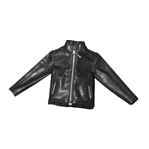 Almencla 1/6 Male Soldier Coat Mini Long Sleeved Coat Casual Fashion ature Soldier Costume for 12'' Action Figures Accessory black