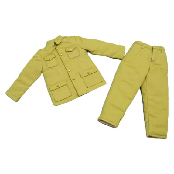 Almencla 1/6 Scale Male Figure Doll Clothes Full Suit Jacket and Pants Handmade Training Uniform Costume for 12'' inch Soldier Figures