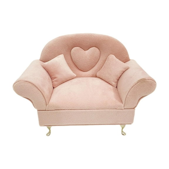 Almencla 1/6 Scale Mini Sofa,Miniature Dollhouse Accessories,Jewelry Box Miniture Decoration Jewelry Case Ornament Dollhouse Furniture