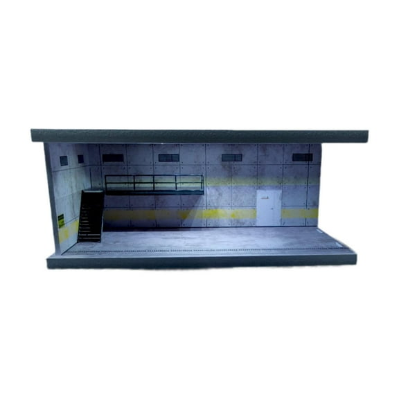 Almencla 1/64 Parking Lot Scene Display Case Layout Alloy Car Model Toy Display Stand FC01