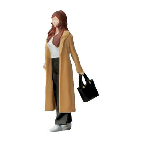 Almencla 1/64 People Figures Crafts Collection Desk Decoration Hand Painted Resin for DIY Scene Diorama Photography Props Decor Layout