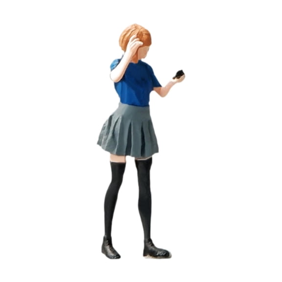 Almencla 1/64 People Model Resin Figurines Layout Figurine Decor Role Play Figure Diorama Scenery Miniature Ornament Tiny People Model