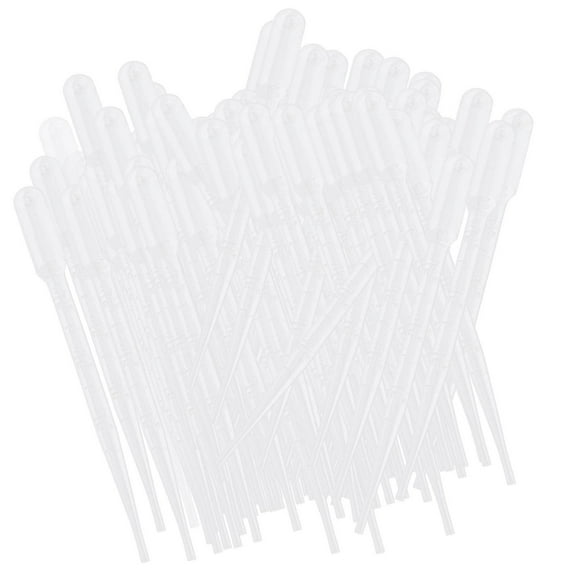 Almencla 100 Pieces Disposable Dropper Graduated Pipettes DIY Art Toys Interactive Toys Eye Dropper Transfer Dropper for Home Use Boys 1ML