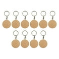 thumbnail image 1 of Almencla 10Pcs Key Tag Collectible Accessories DIY Decoration Unfinished Wood Keyring B, 1 of 8