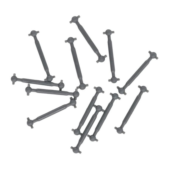 Almencla 12 Pieces 1:87 HO Scale Motor Drive Rods, Railway Train Accessories, Electric Train Parts Coupler for Model Trains 17.9mm