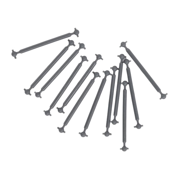 Almencla 12 Pieces 1:87 HO Scale Motor Drive Rods, Railway Train Accessories, Electric Train Parts Coupler for Model Trains 34.8mm