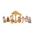 thumbnail image 1 of Almencla 12Pcs Holy Family Figurines, Jesus Born Sculptures Set ,God Resin Jesus Born Ornaments for Bookshelf Cabinet Decorative Home colorful, 1 of 8