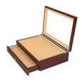 thumbnail image 1 of Almencla 2 Layer Pen Display Box Pen Case 23 Pen Slots Collectible Gift Glass Window Pen Organizer for Holiday Thanksgiving Shop and Party red, 1 of 8