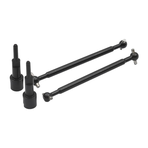 Almencla 2 Pieces 1/12 RC Car Drive Shaft Set RC Vehicle Axles Replacements Steel RC Car Accessory for AM D12 RC Car Model Accessories rear Dogbone