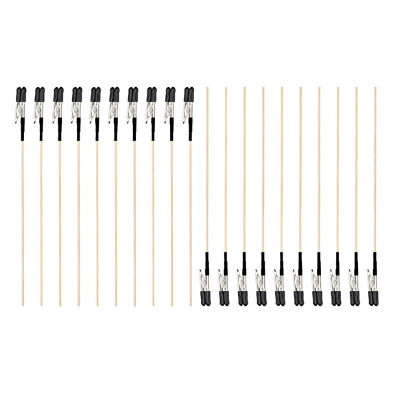 Almencla 20 Pieces Model Painting Alligator Clip Sticks,Alligator Clips,Sturdy,for Airbrush Hobby Spraying,Rubber Tips for Miniatures