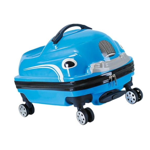 Almencla 20" on Travel Suitcase Carry on Luggage,Portable, Children Hardside Rolling Luggage with Wheels for Boys Girls Kids Blue