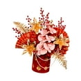 thumbnail image 1 of Almencla 2025 Chinese Lunar New Year Decoration Fake Flower Bucket for Birthday Party C, 1 of 8