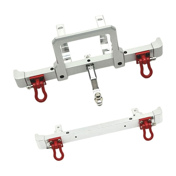 Almencla 2Pcs 1:12 Aluminum Alloy RC Front Rear Replacement Sturdy Easy to Install Accessory for MN82 LC79 RC Crawler DIY Accs