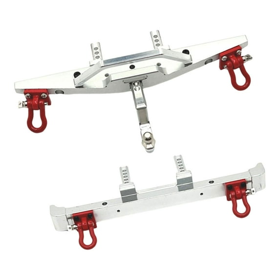 Almencla 2Pcs 1:12 Aluminum RC Front and Rear ,Replacement,Crawler Metal Parts DIY Accessories Upgrade Part for MN128 RC Trucks