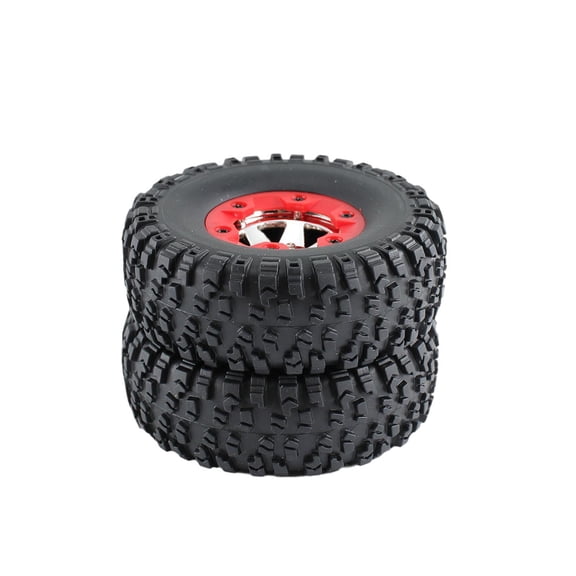 Almencla 2Pcs 1/12 RC Car Tires RC Spare Parts Modification Supply Accs Replacement for 12427 12423 Crawler Remote Control Vehicle Car