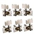 thumbnail image 1 of Almencla 2X Replacement Acoustic Guitars Open Tuning Tuning Keys 3x Left + 3x Straight, 1 of 8