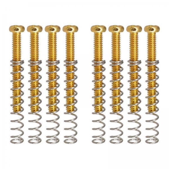 Almencla 2x8 Pieces Double Coil Pickup Frame Screws Potable for Guitar Parts