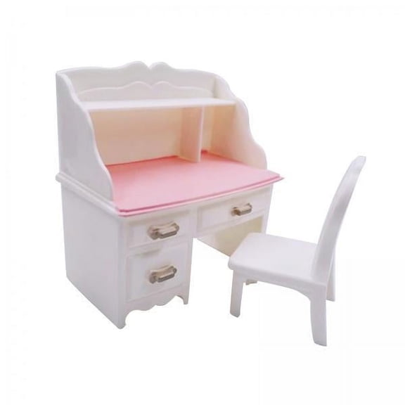Almencla 2xDollhouse Miniature Desk Chair for Living Room Decor Set