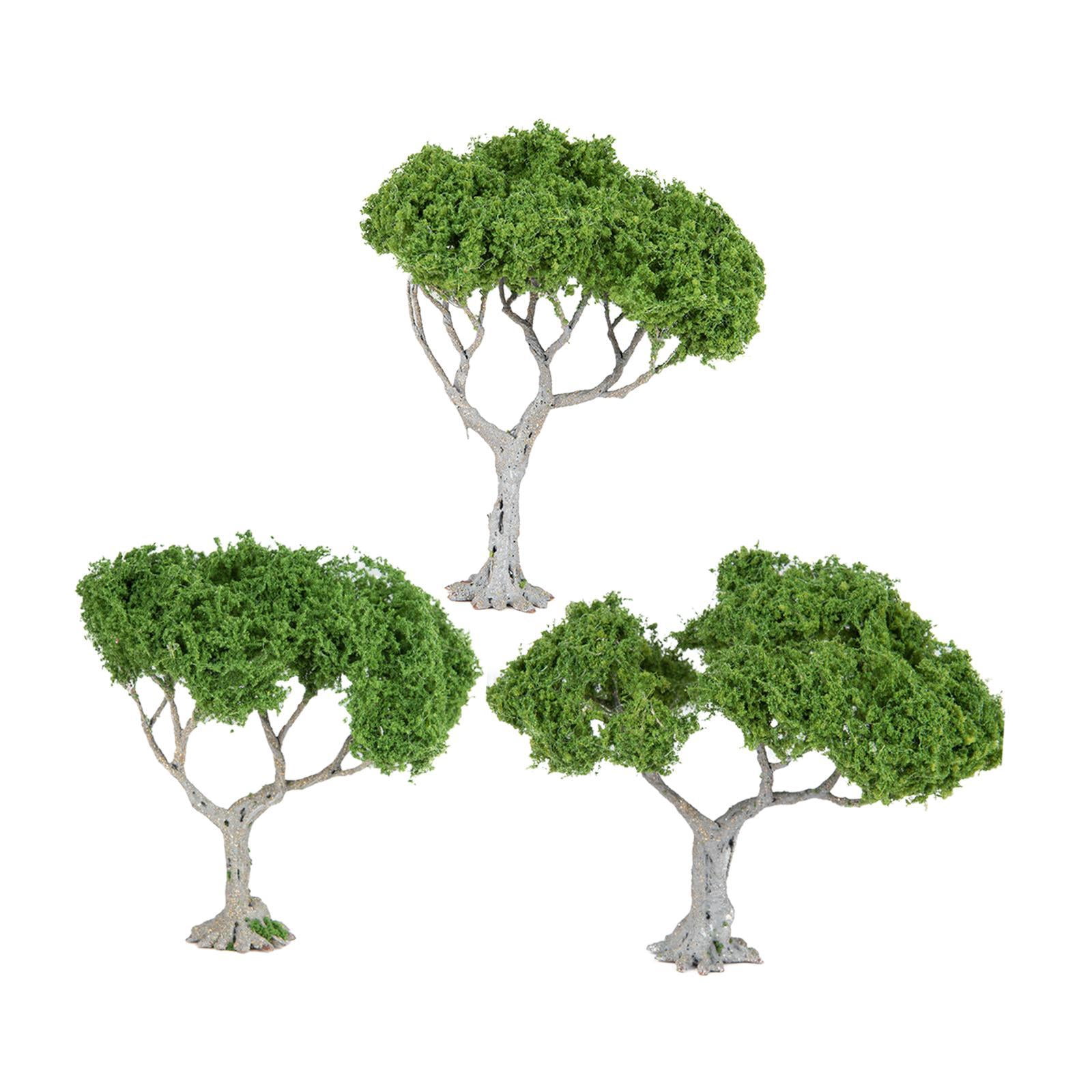 Almencla 3 Pieces Mini Landscape Tree Landscape Miniature Tree Train ...