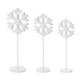 thumbnail image 1 of Almencla 3 Pieces Winter Snowflake Christmas Decoration Snowflake Tabletop Decor Table Signs Rustic Bookshelf Xmas Snowflake Ornaments A, 1 of 8