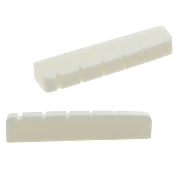 Almencla 3x2Piece Bridge Slotted Nut Bone for Electric Guitar Repalcement Part